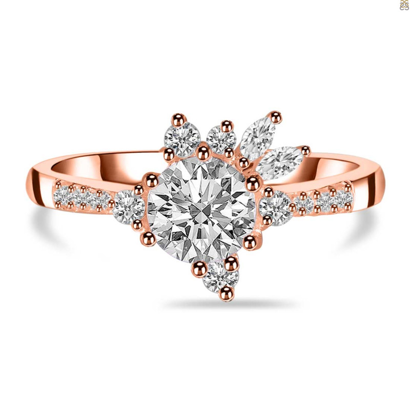 Crystal & White Topaz Ring CST-RDR-2406.