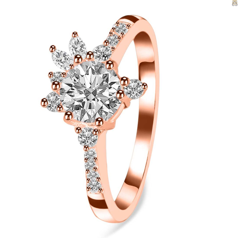 Crystal & White Topaz Ring CST-RDR-2406.