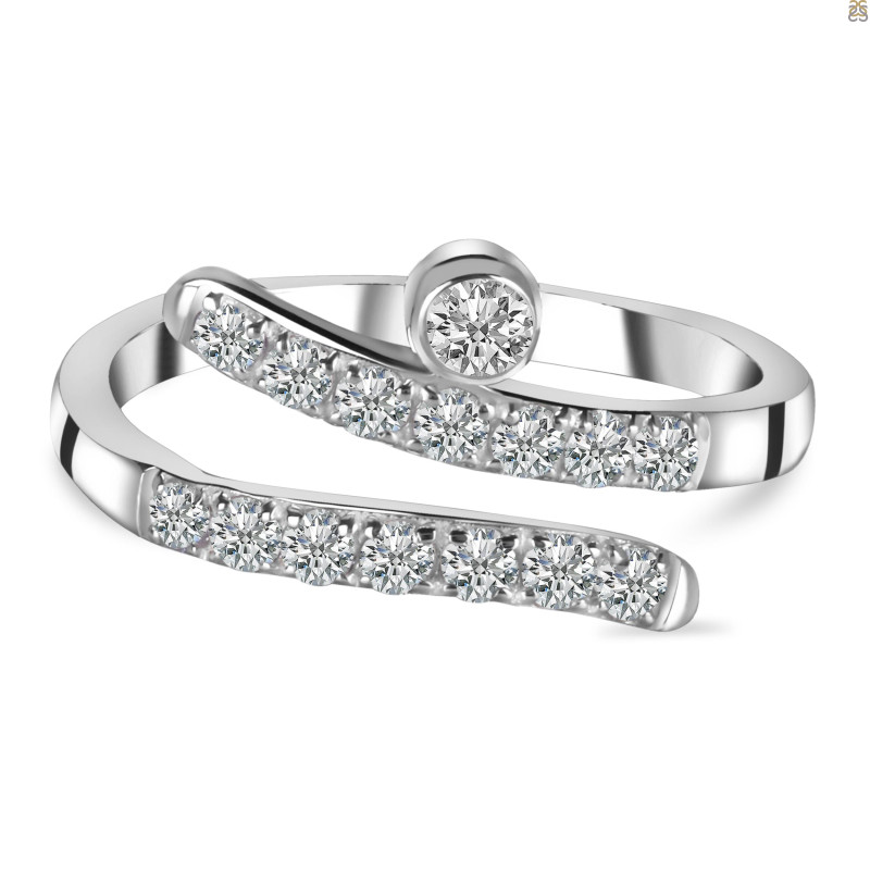 Crystal & White Topaz Ring CST-RDR-2526.