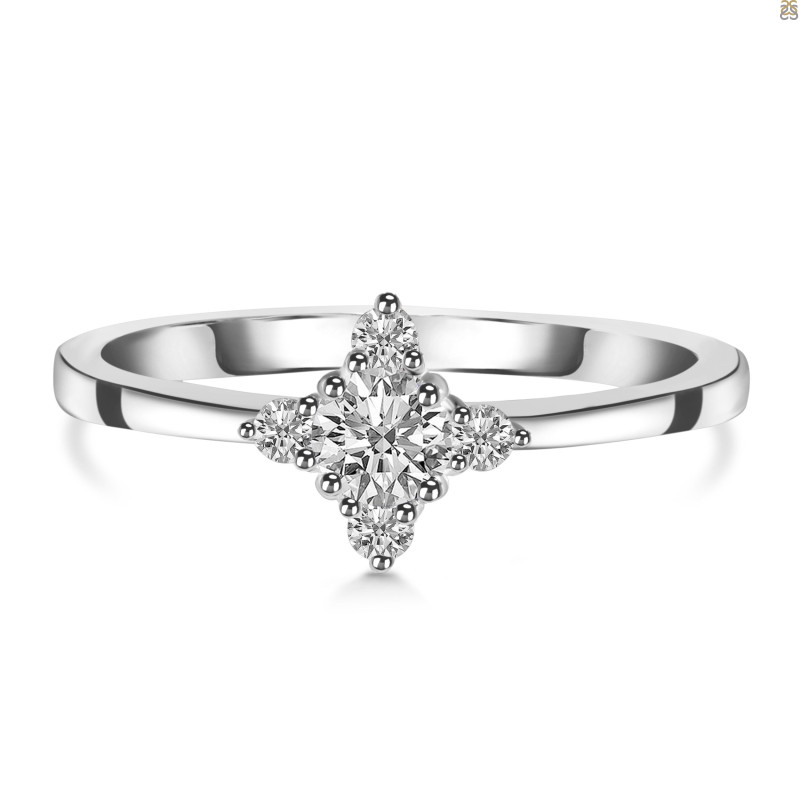 Crystal & White Topaz Ring CST-RDR-2541.