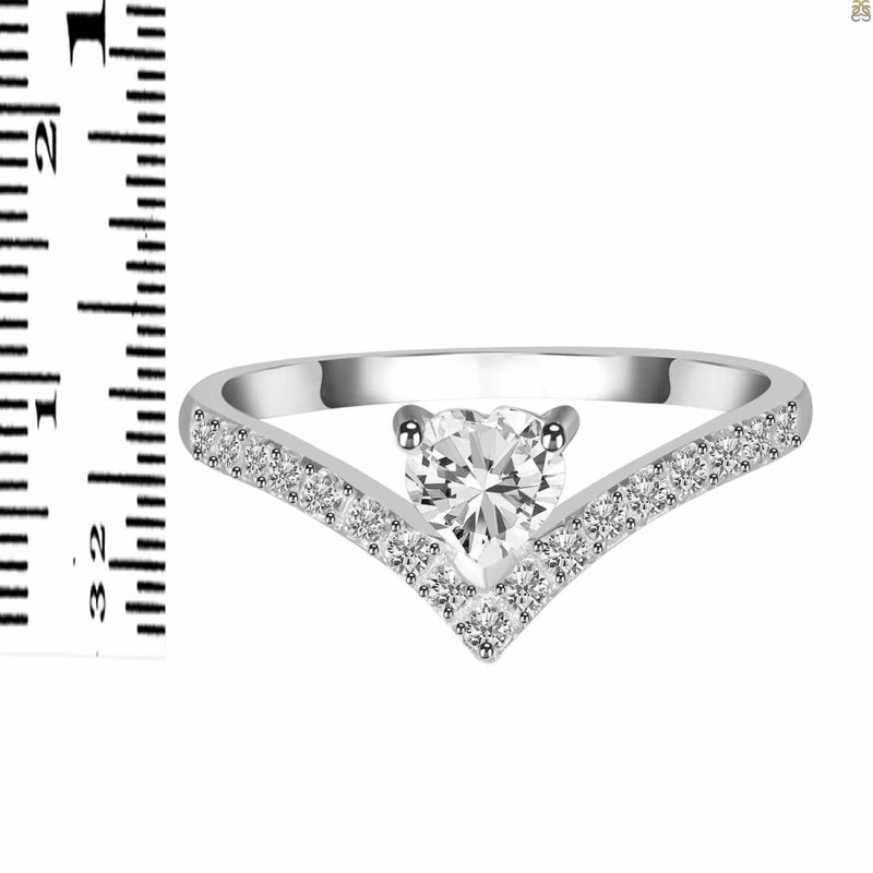 Crystal & White Topaz Ring CST-RDR-2749.