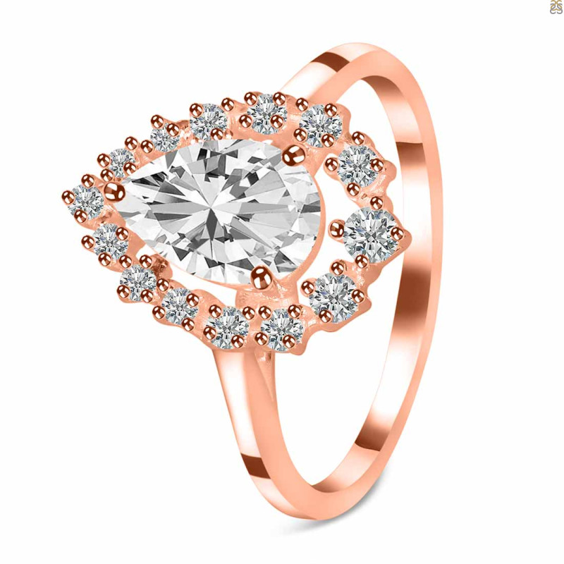 Crystal & White Topaz Ring CST-RDR-2770.