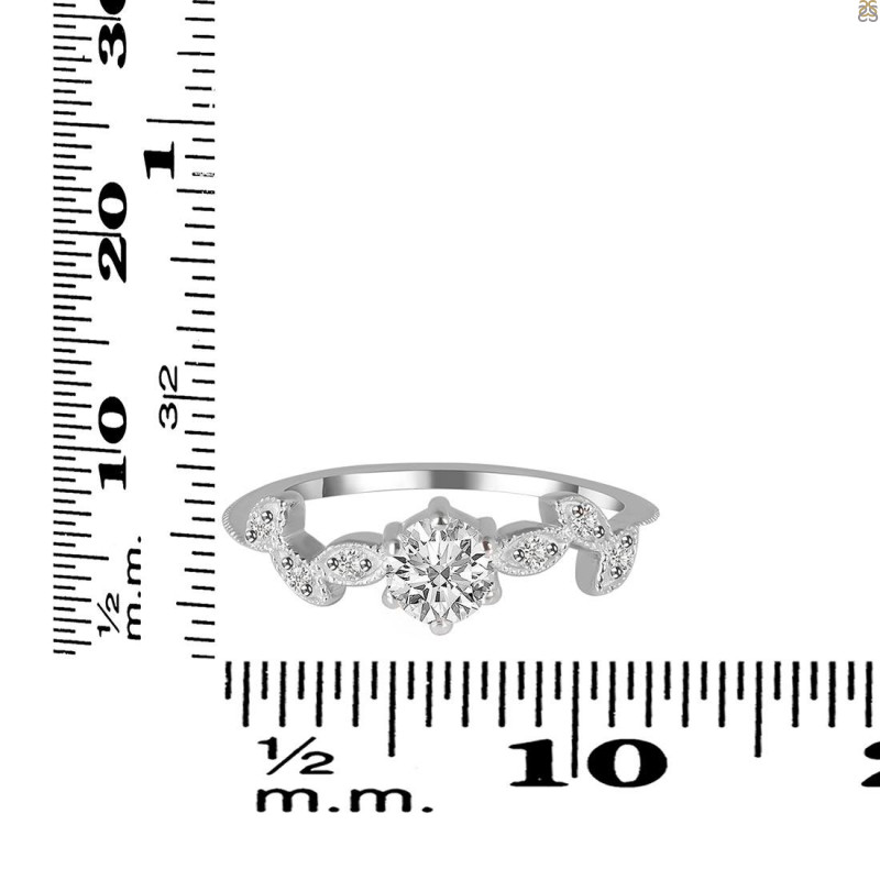Crystal & White Topaz Ring CST-RDR-2981.