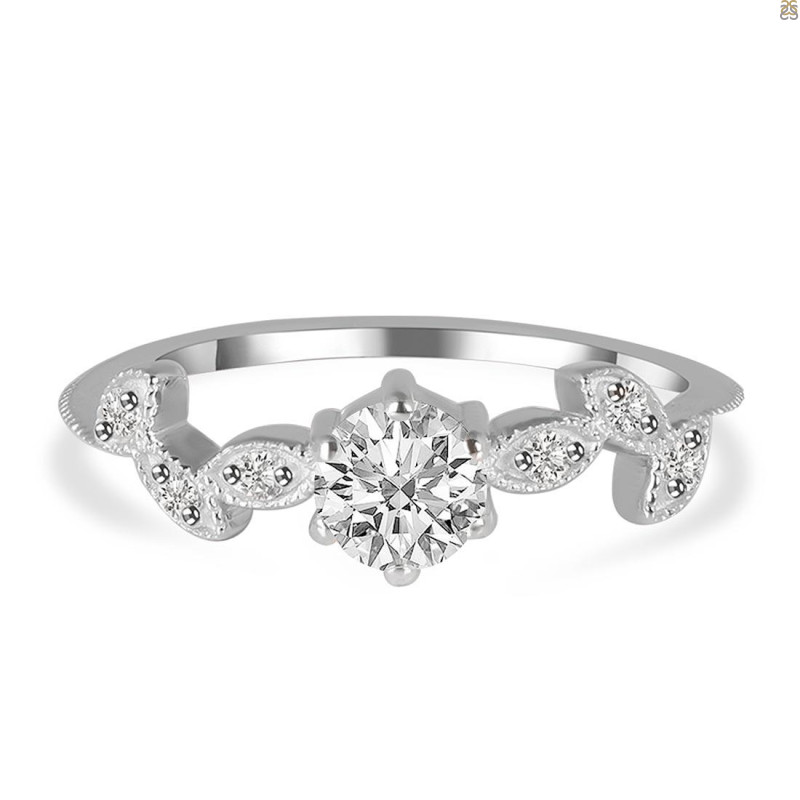 Crystal & White Topaz Ring CST-RDR-2981.