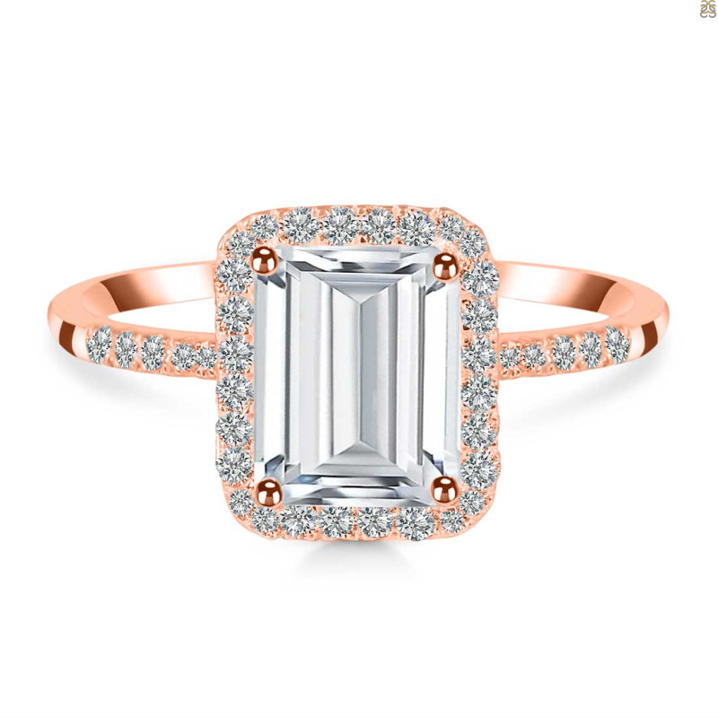 Crystal & White Topaz Ring CST-RDR-3071.