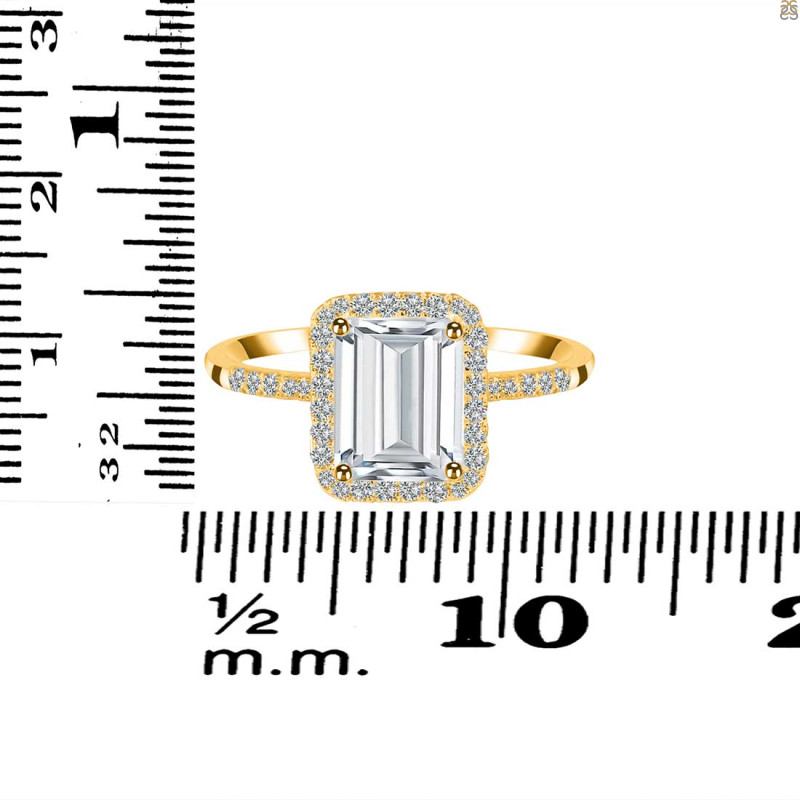 Crystal & White Topaz Ring CST-RDR-3071.