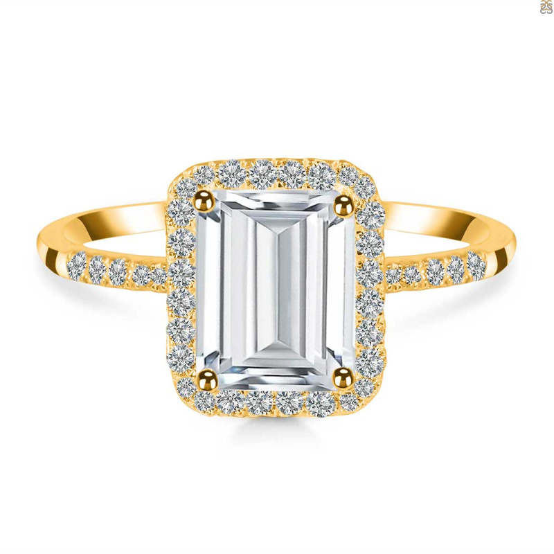 Crystal & White Topaz Ring CST-RDR-3071.