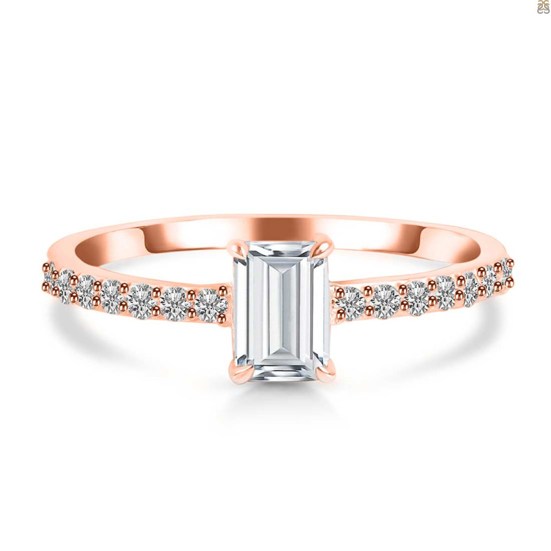 Crystal & White Topaz Ring CST-RDR-3118.