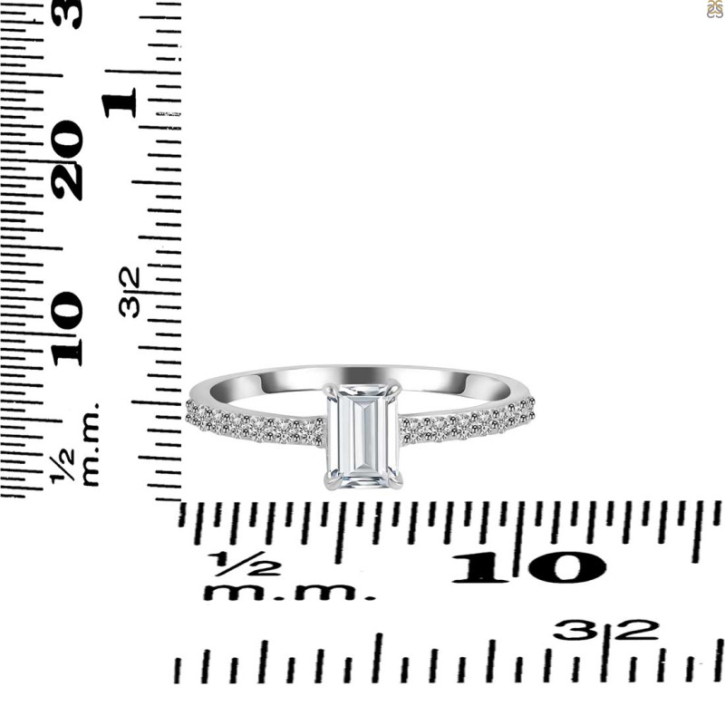 Crystal & White Topaz Ring CST-RDR-3118.