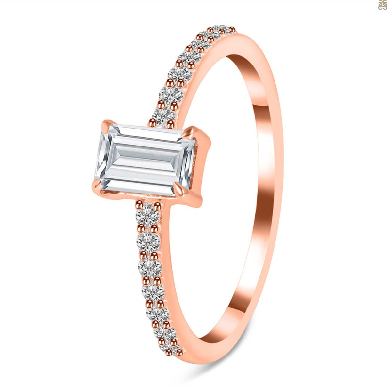 Crystal & White Topaz Ring CST-RDR-3118.