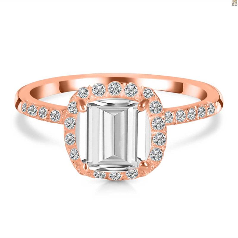 Crystal & White Topaz Ring CST-RDR-3119.