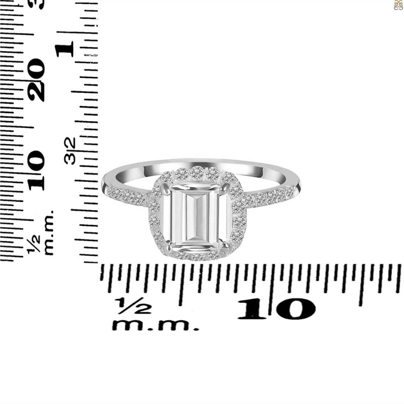 Crystal & White Topaz Ring CST-RDR-3119.