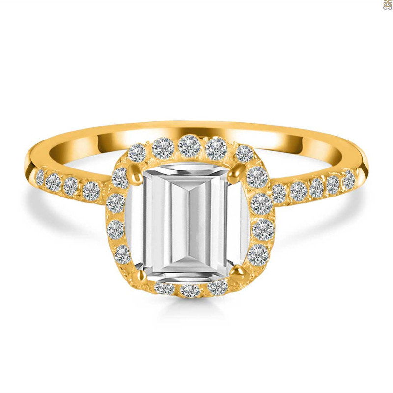 Crystal & White Topaz Ring CST-RDR-3119.