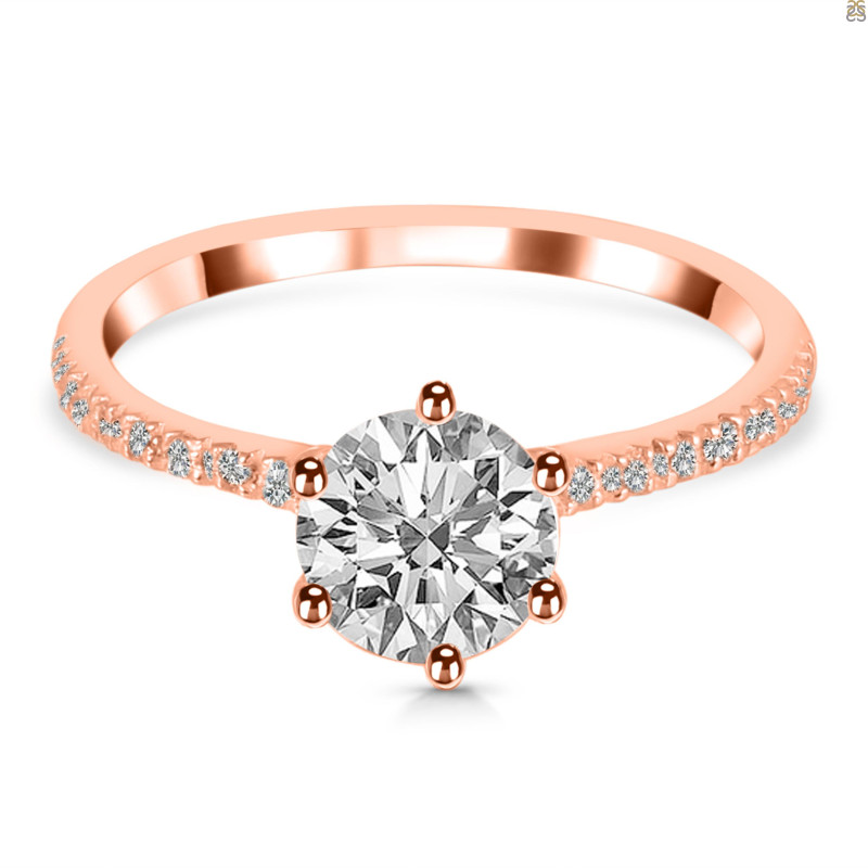 Crystal & White Topaz Ring CST-RDR-3140.