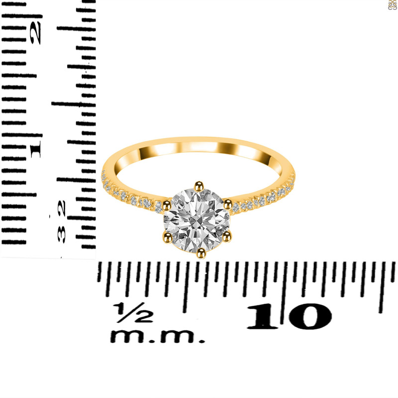 Crystal & White Topaz Ring CST-RDR-3140.