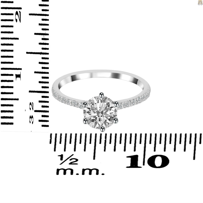 Crystal & White Topaz Ring CST-RDR-3140.