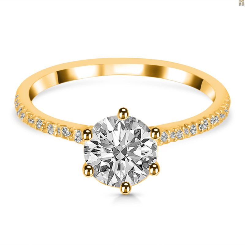 Crystal & White Topaz Ring CST-RDR-3140.