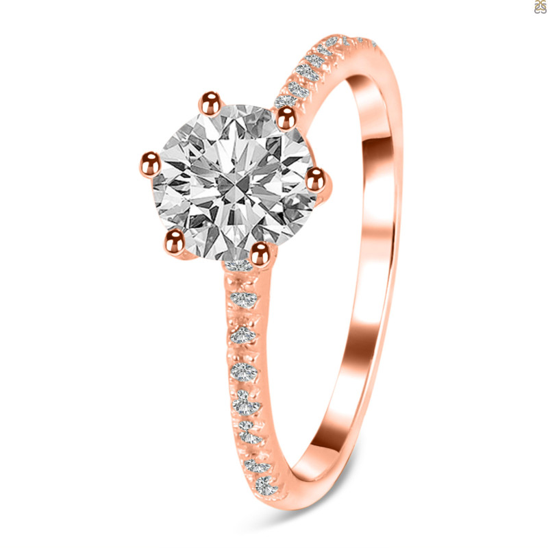 Crystal & White Topaz Ring CST-RDR-3140.