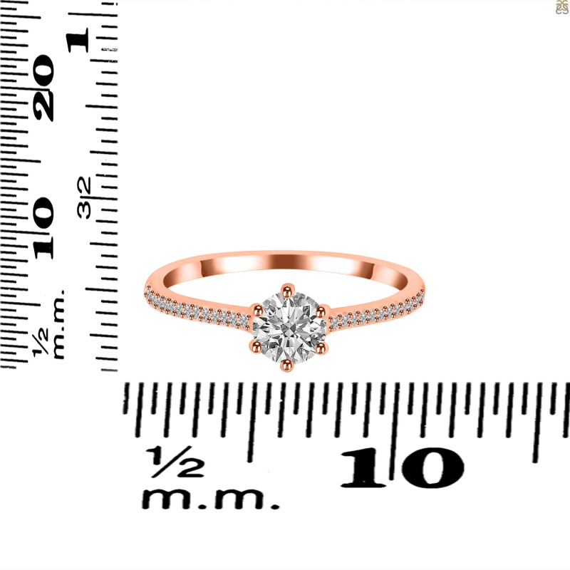 Crystal & White Topaz Ring CST-RDR-3143.