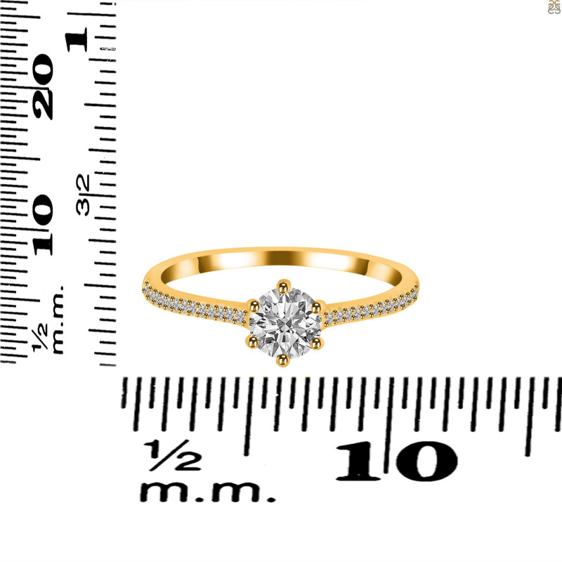 Crystal & White Topaz Ring CST-RDR-3143.