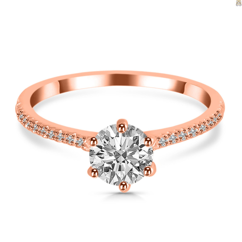 Crystal & White Topaz Ring CST-RDR-3144.