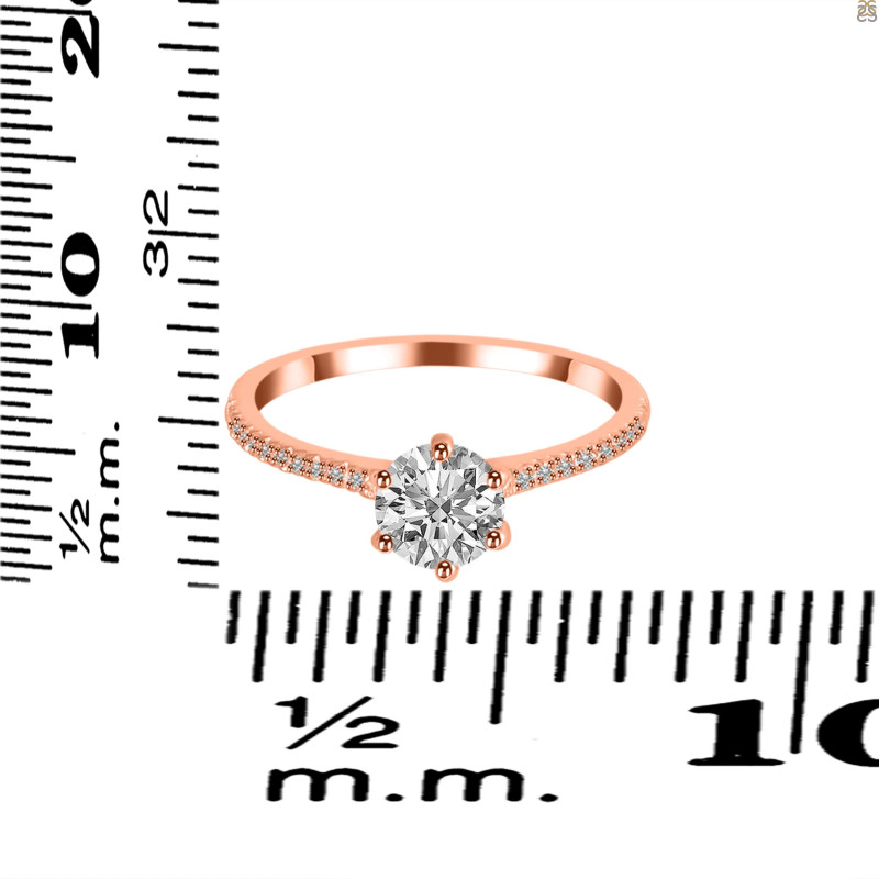 Crystal & White Topaz Ring CST-RDR-3144.