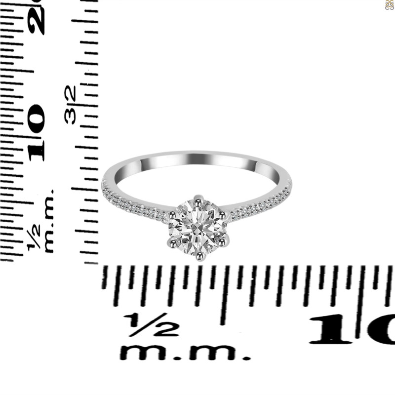 Crystal & White Topaz Ring CST-RDR-3144.