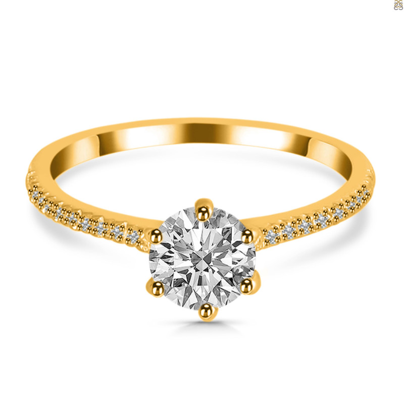Crystal & White Topaz Ring CST-RDR-3144.