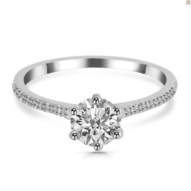 Crystal & White Topaz Ring CST-RDR-3144.
