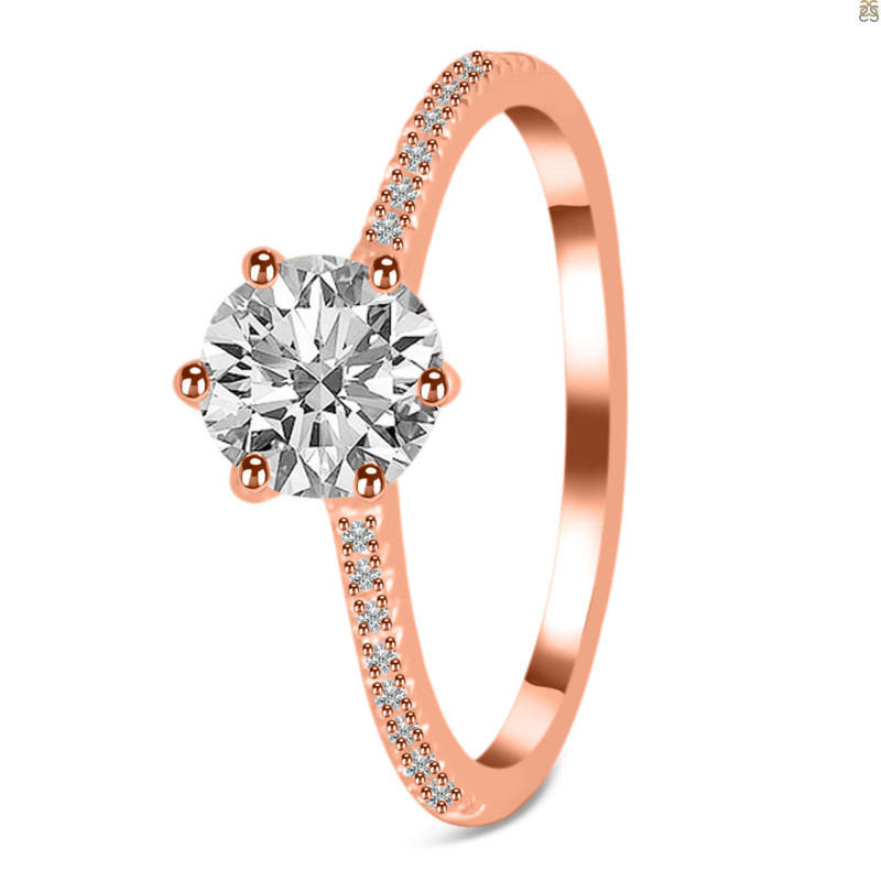Crystal & White Topaz Ring CST-RDR-3144.
