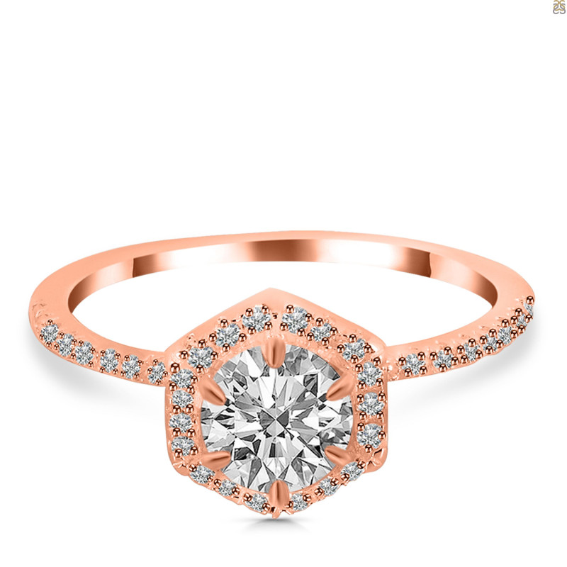 Crystal & White Topaz Ring CST-RDR-3146.