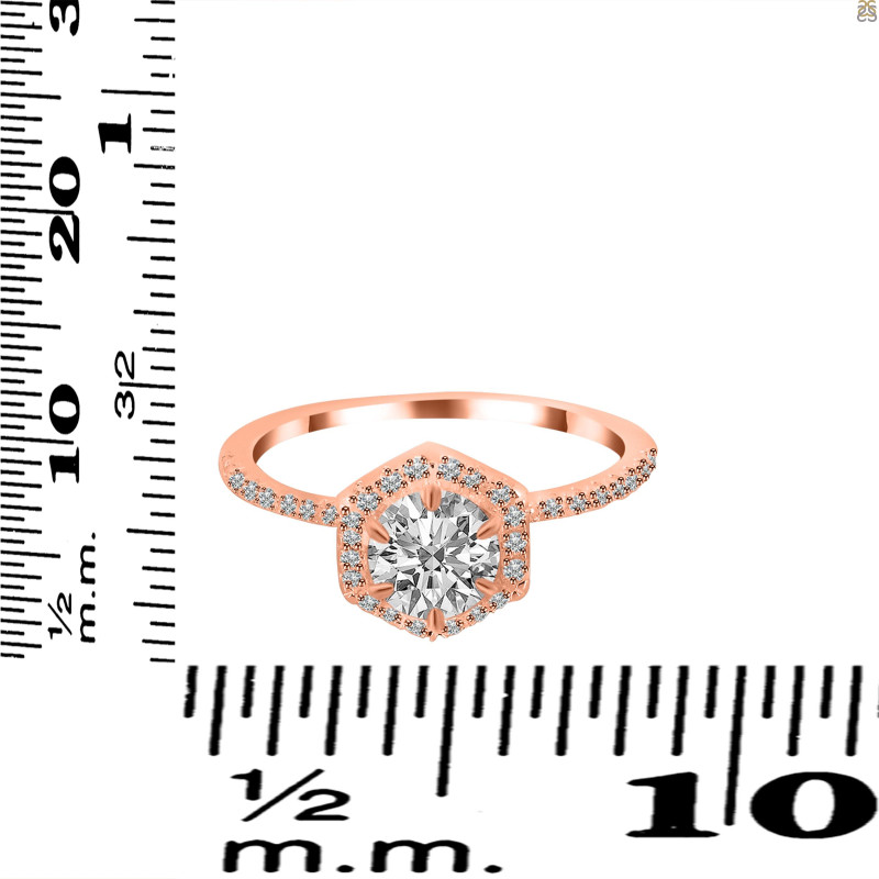 Crystal & White Topaz Ring CST-RDR-3146.