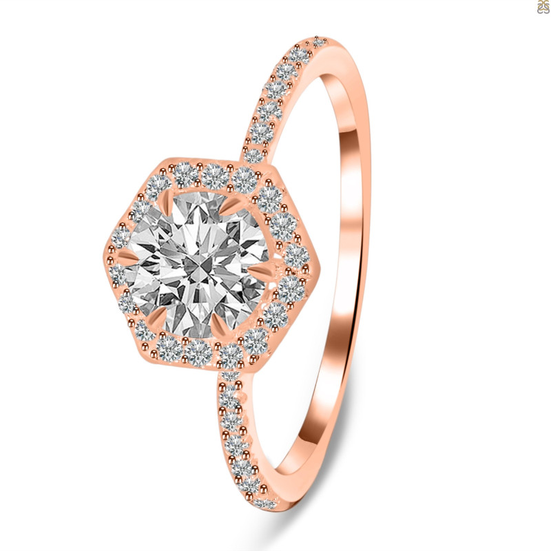 Crystal & White Topaz Ring CST-RDR-3146.