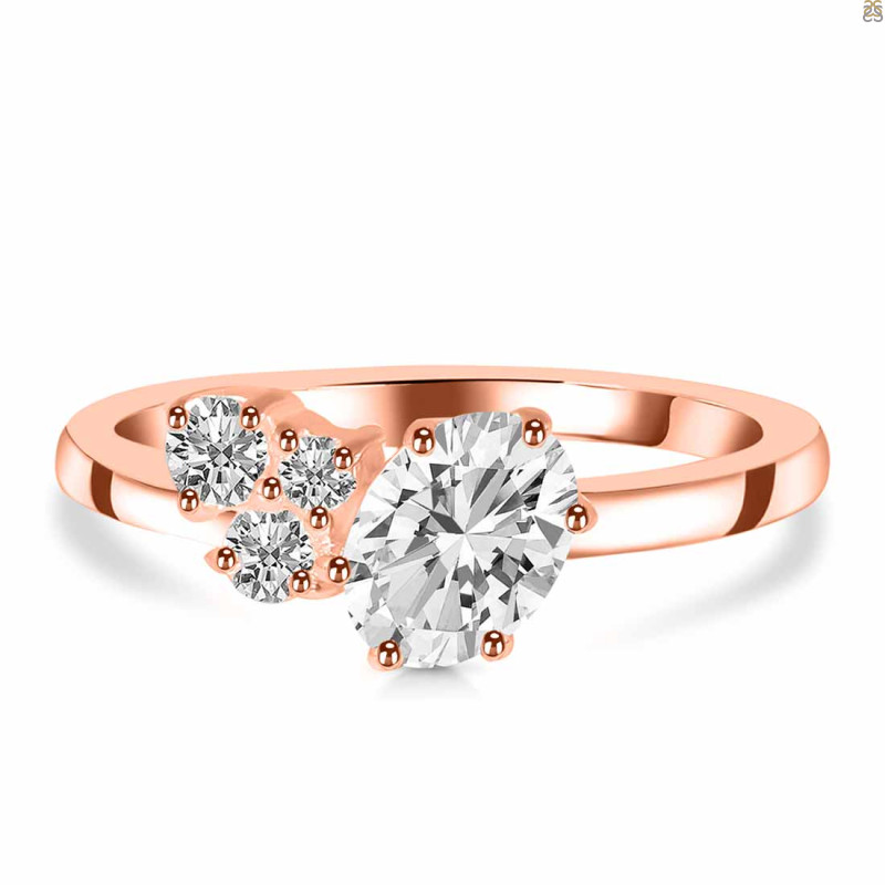 Crystal & White Topaz Ring CST-RDR-3153.