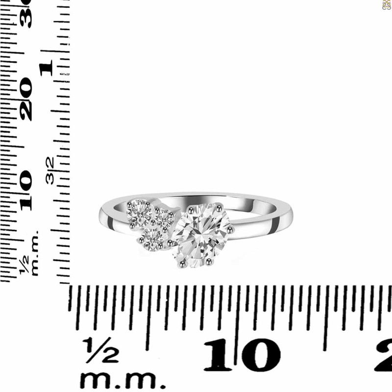 Crystal & White Topaz Ring CST-RDR-3153.