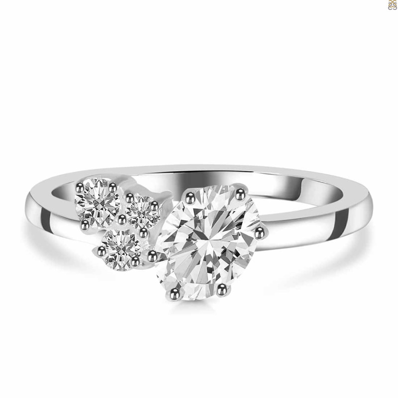 Crystal & White Topaz Ring CST-RDR-3153.