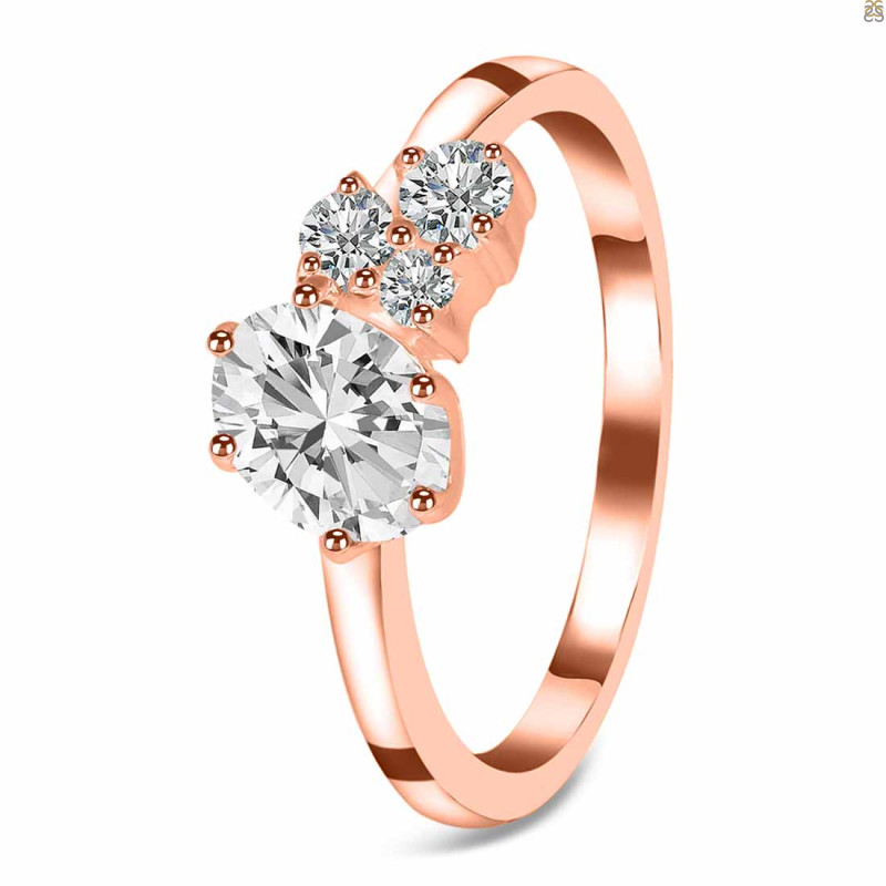 Crystal & White Topaz Ring CST-RDR-3153.