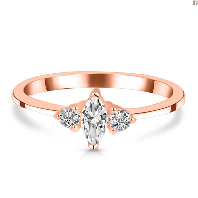 Crystal & White Topaz Ring CST-RDR-3155.