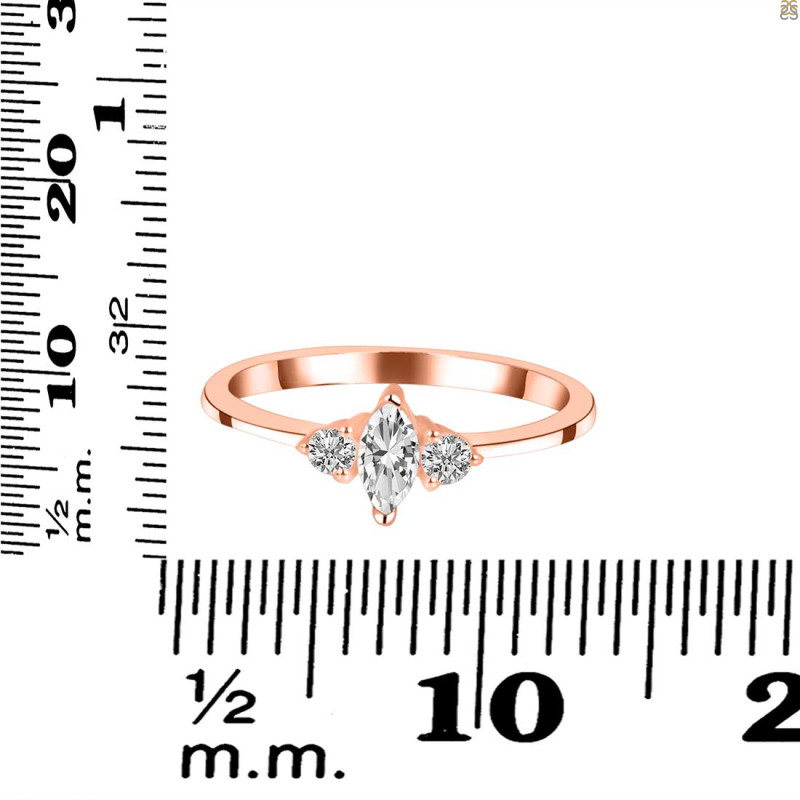 Crystal & White Topaz Ring CST-RDR-3155.