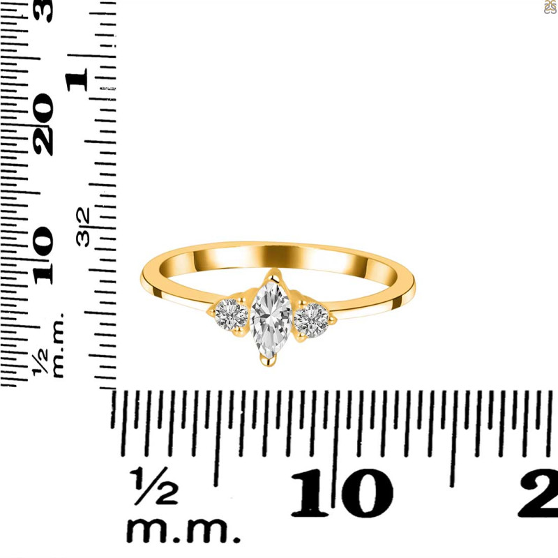 Crystal & White Topaz Ring CST-RDR-3155.