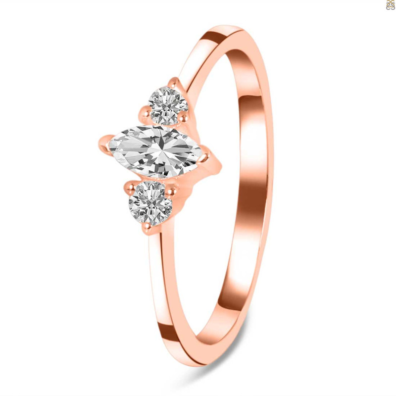 Crystal & White Topaz Ring CST-RDR-3155.