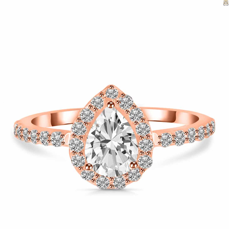 Crystal & White Topaz Ring CST-RDR-3161.