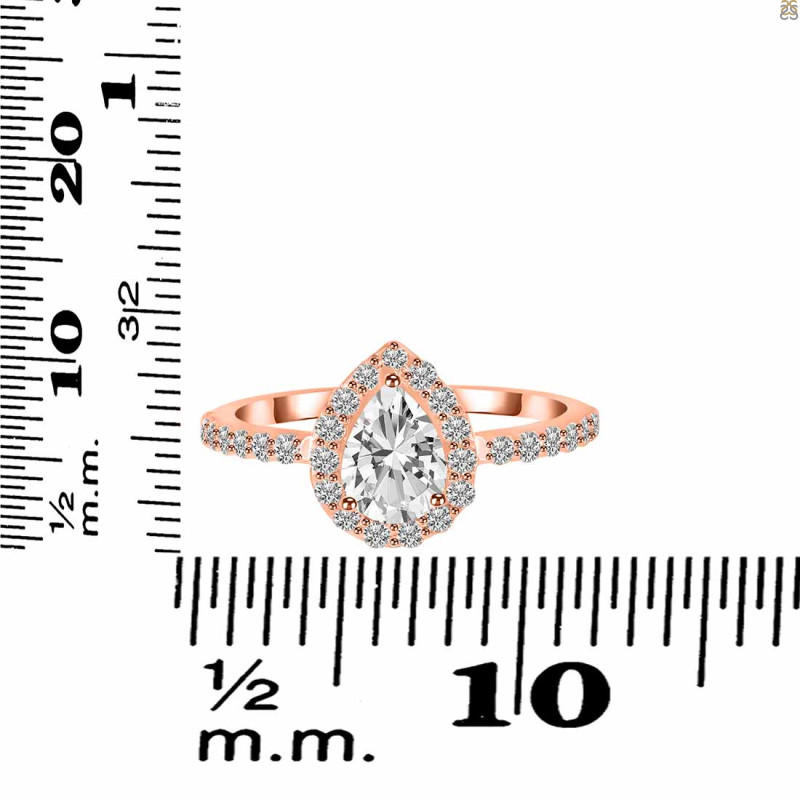Crystal & White Topaz Ring CST-RDR-3161.