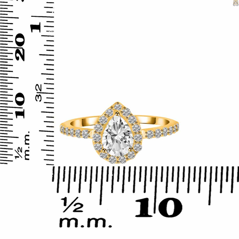Crystal & White Topaz Ring CST-RDR-3161.