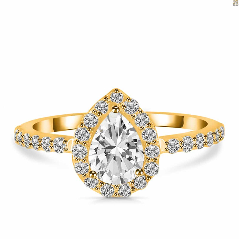 Crystal & White Topaz Ring CST-RDR-3161.