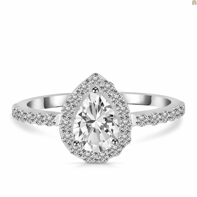 Crystal & White Topaz Ring CST-RDR-3161.