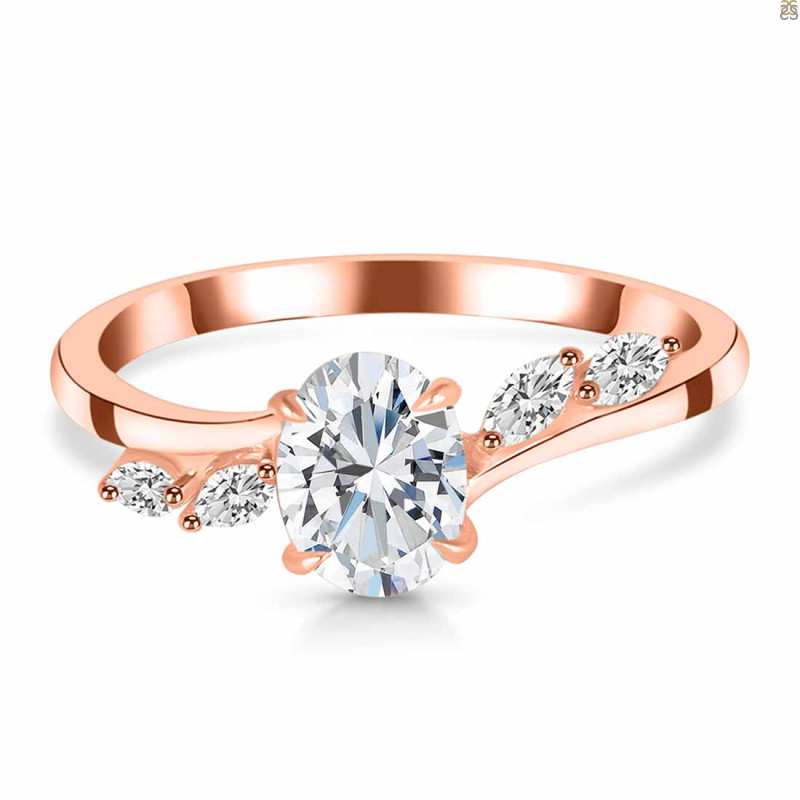 Crystal & White Topaz Ring CST-RDR-3163.