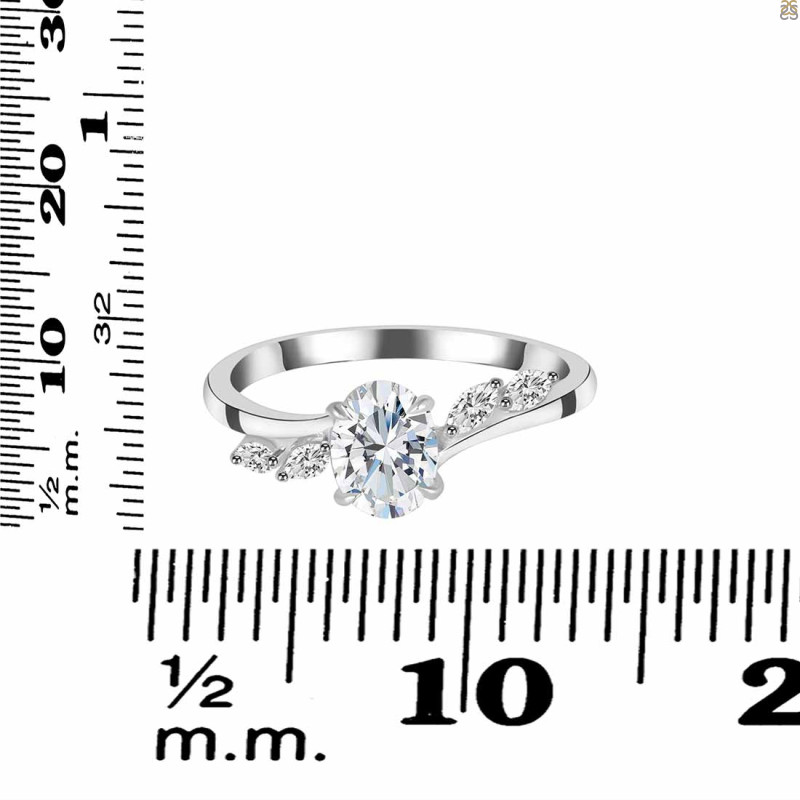 Crystal & White Topaz Ring CST-RDR-3163.