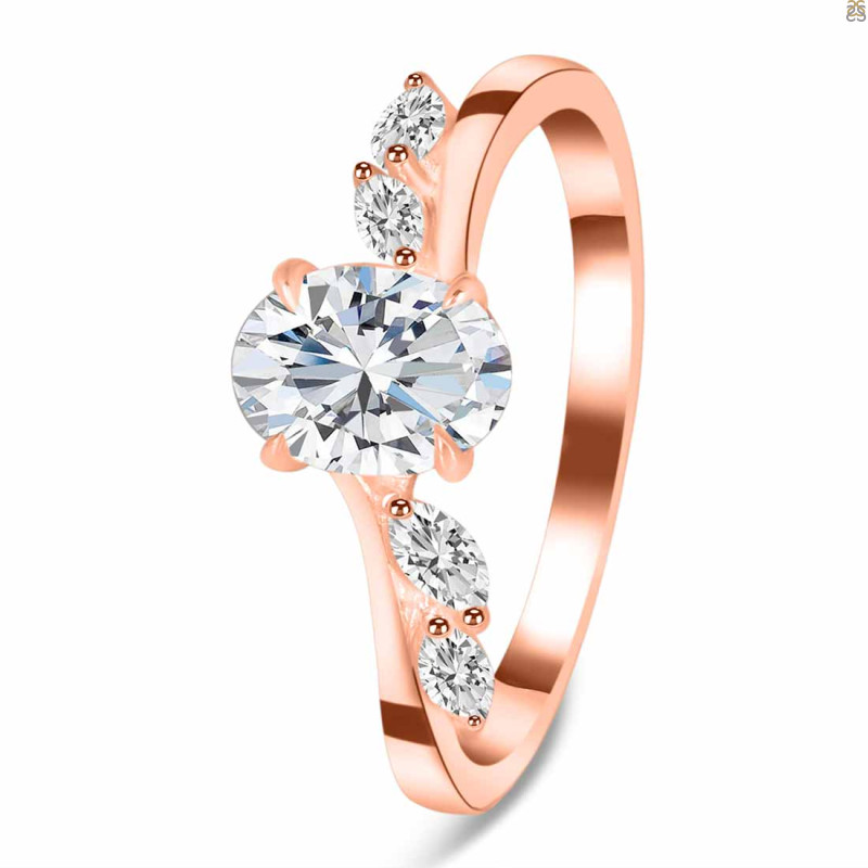 Crystal & White Topaz Ring CST-RDR-3163.