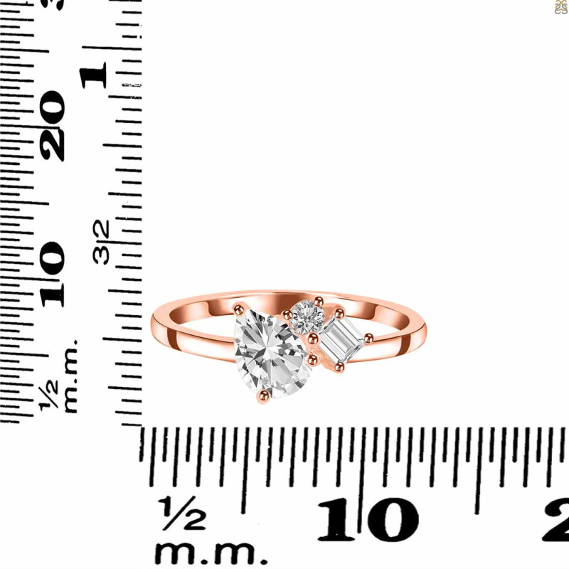 Crystal & White Topaz Ring CST-RDR-3199.